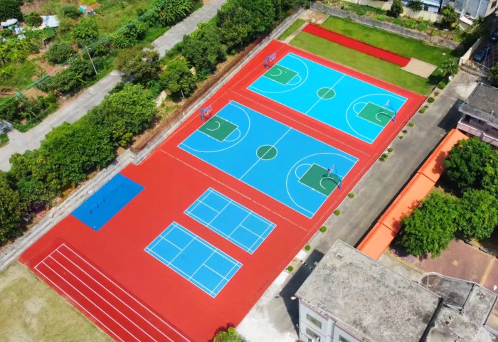 High Quality Acrylic Basketball Court Flooring 1 - Rekomendasi Lantai Basket Sekolah untuk Performa Optimal