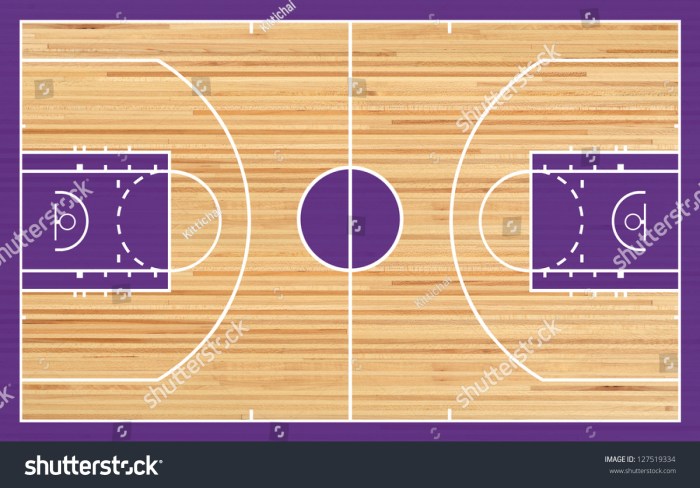 stock photo basketball court parquet 127519334 1 - Lantai Parket Lapangan Basket Bandingkan Sistem Pemasangan Lama dan Baru