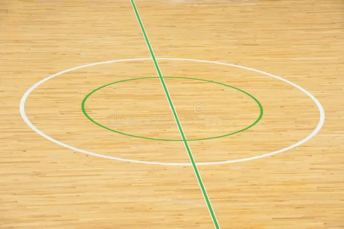 wooden floor sports hall marking lines basketball 32337104 1 - Kenali Parket Basket Asli Panduan Pemeriksaan Kualitas
