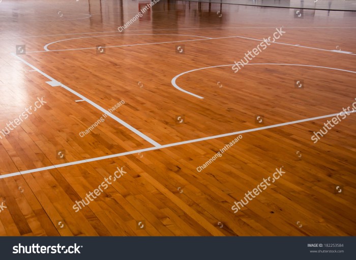 stock photo wooden floor basketball court 182253584 1 - Lantai Kayu Lapangan Basket Kualitas Terbaik