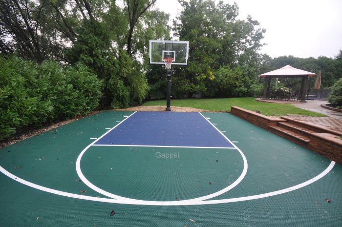 Basketball court built Commack NY by Gappsi 1 - Memahami Parket Lapangan Basket Jenis, Desain, dan Kualitas