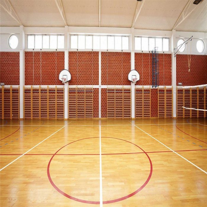 Flooring PVC Indoor Basketball Court Sports Vinyl Flooring 1 - Lantai Parket Lapangan Basket Tuntutan Traffic Tinggi