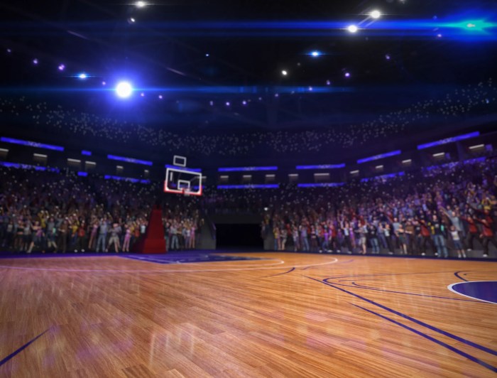 basketball court with flooring 2 1 - Standar Lantai Lapangan Basket Panduan Lengkap