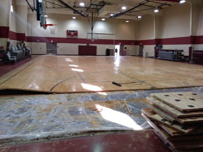 Atasi Kelembapan Lantai Parket Basket flood pic 1 1 1 - Atasi Kelembapan Lantai Parket Basket