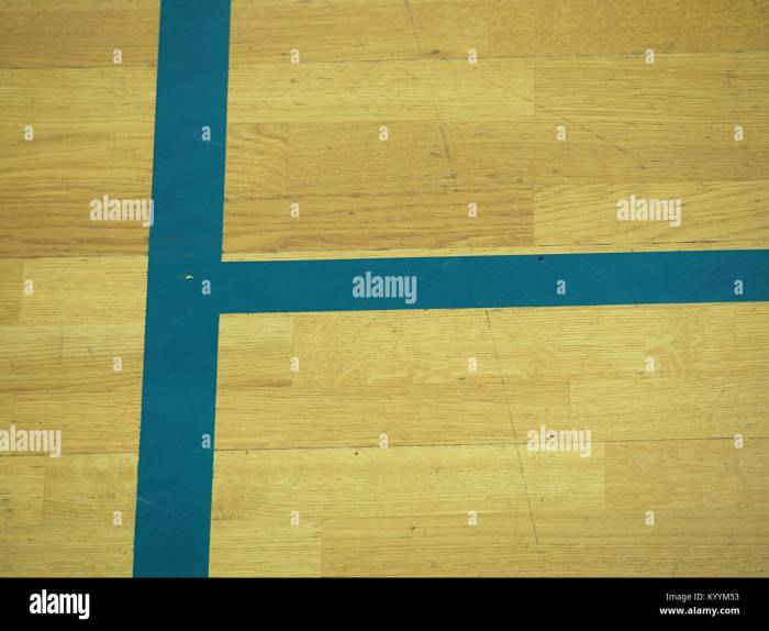 painted wood floor parquet hardwood in basketball court the floor KYYM53 - Lantai Lapangan Basket Berkualitas Tinggi di Lantaiparket.id