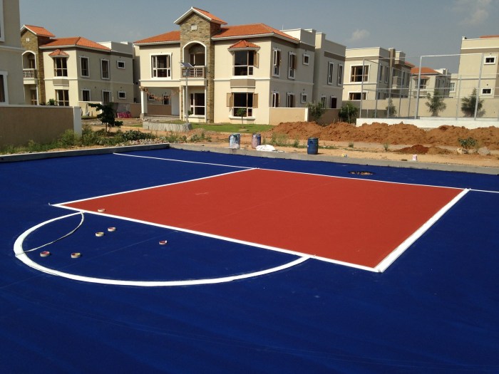 Lantai lapangan basket quick installation